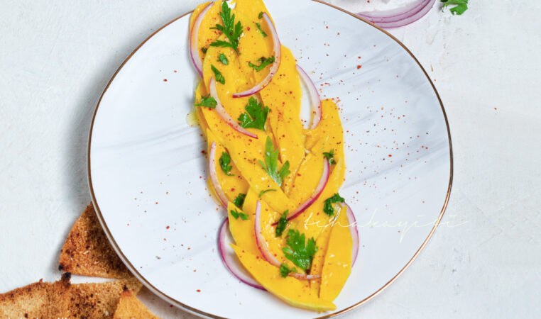 Caribbean style mango Carpaccio | tchakayiti.com